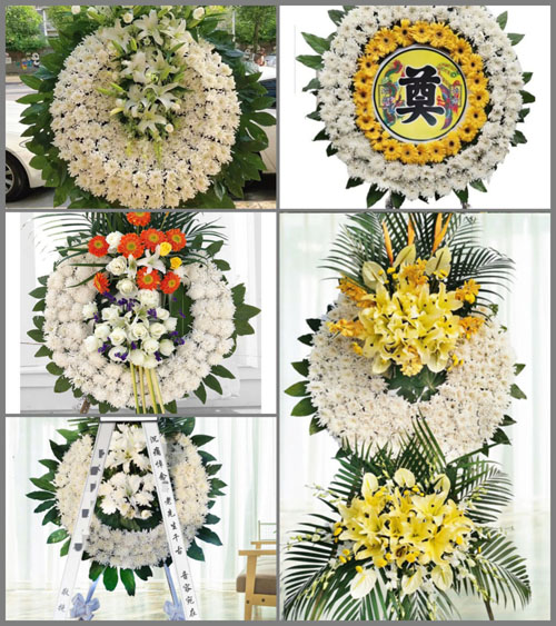 山东青岛即墨市通济街道张家西城北村花圈速递